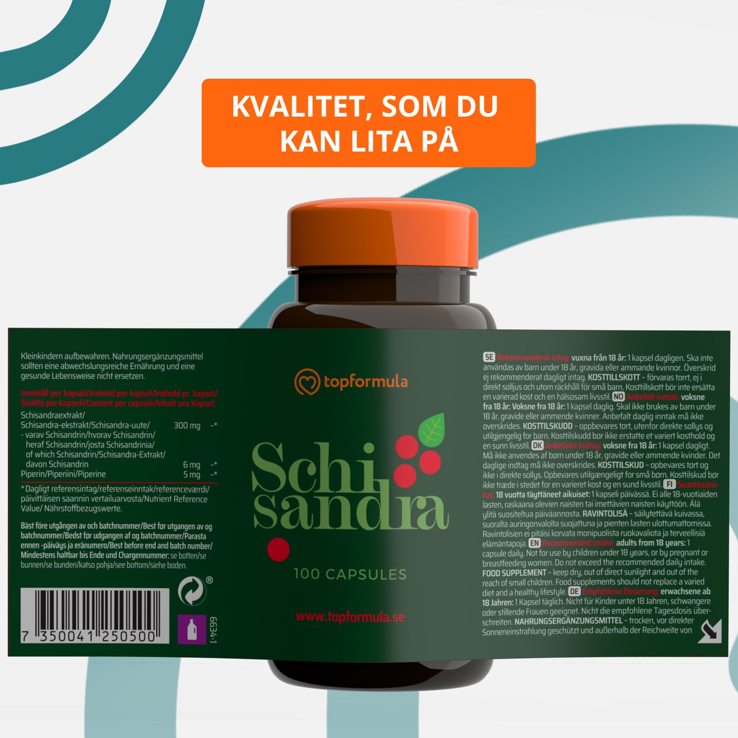 Topformula | Schisandra | 100 kapslar