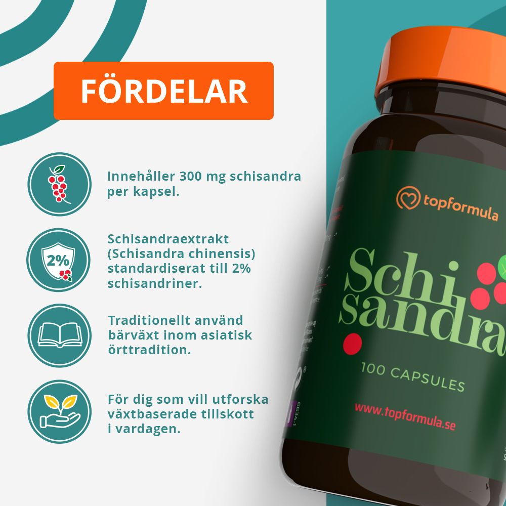 Topformula | Schisandra | 100 kapslar