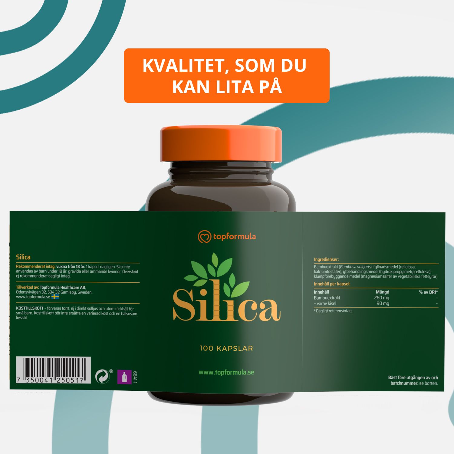 Topformula | Silica | 100 kapslar