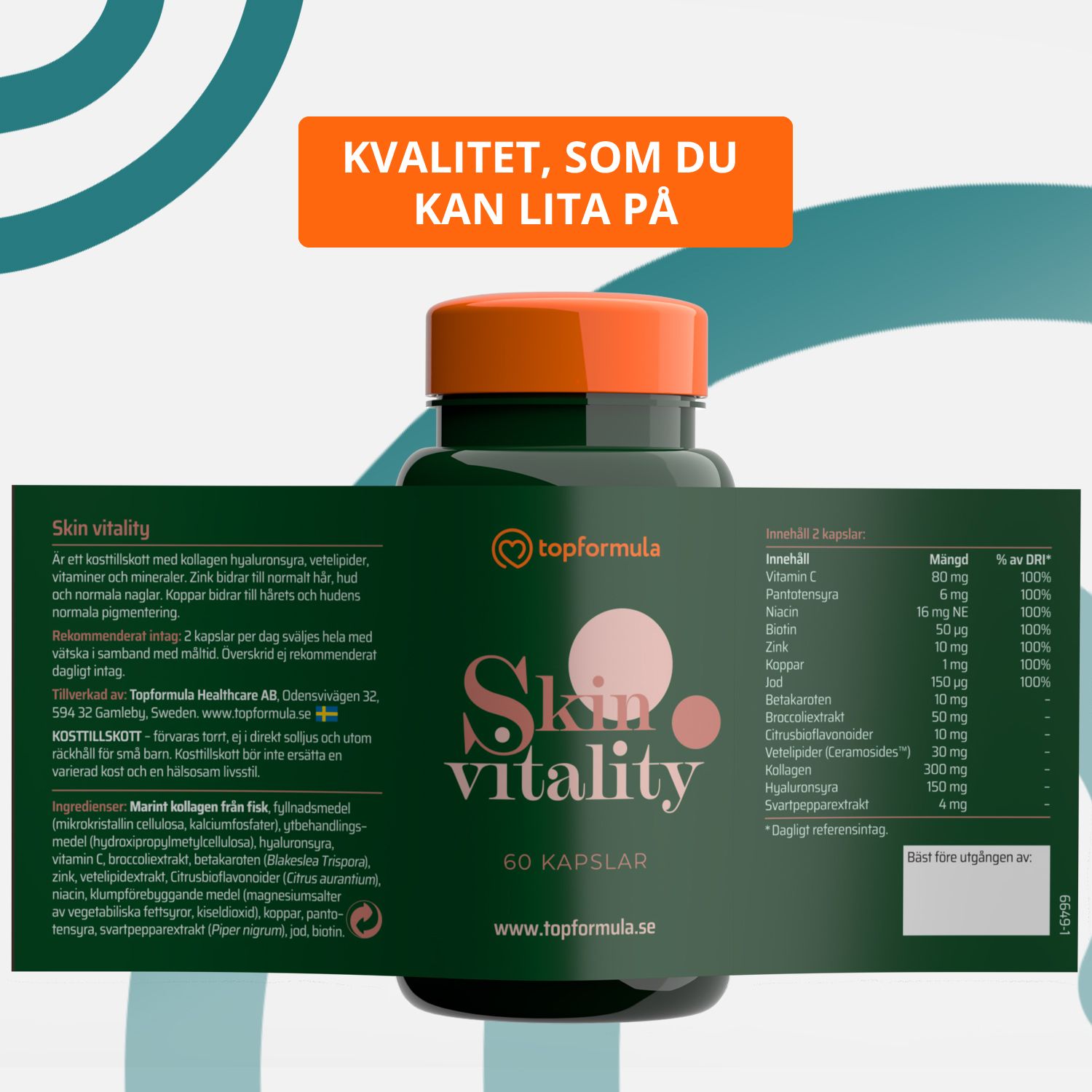 Topformula | Skin Vitality | 60 kapslar