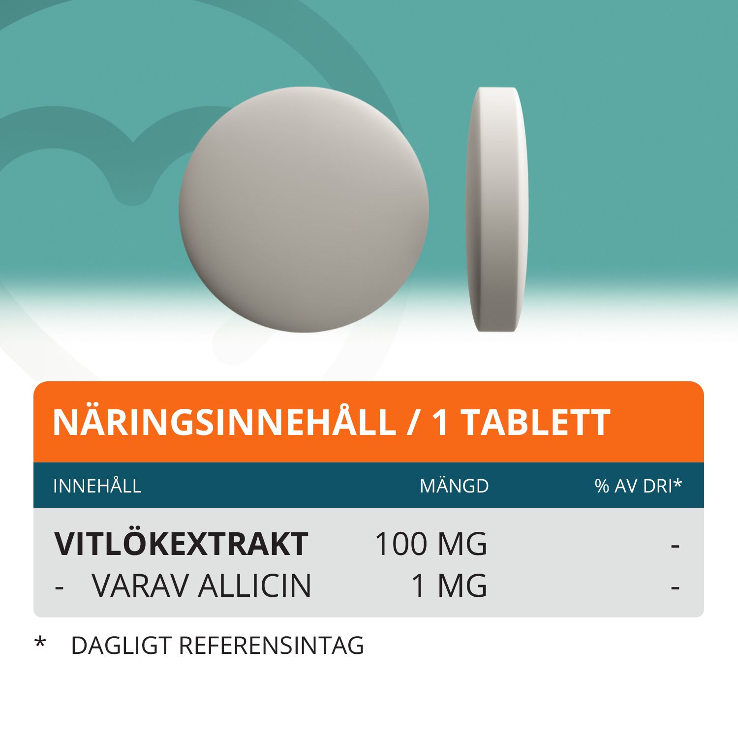 Topformula | Vitlök | 100 tabletter