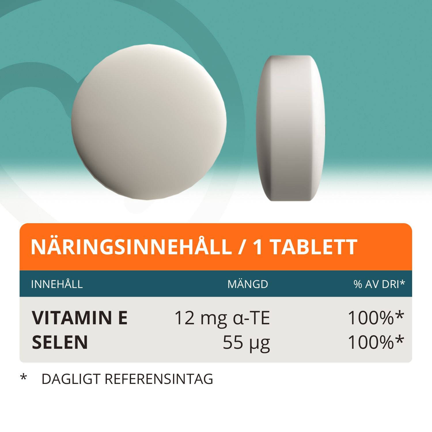 Topformula | Vitamin E + Selen | 100 tabletter