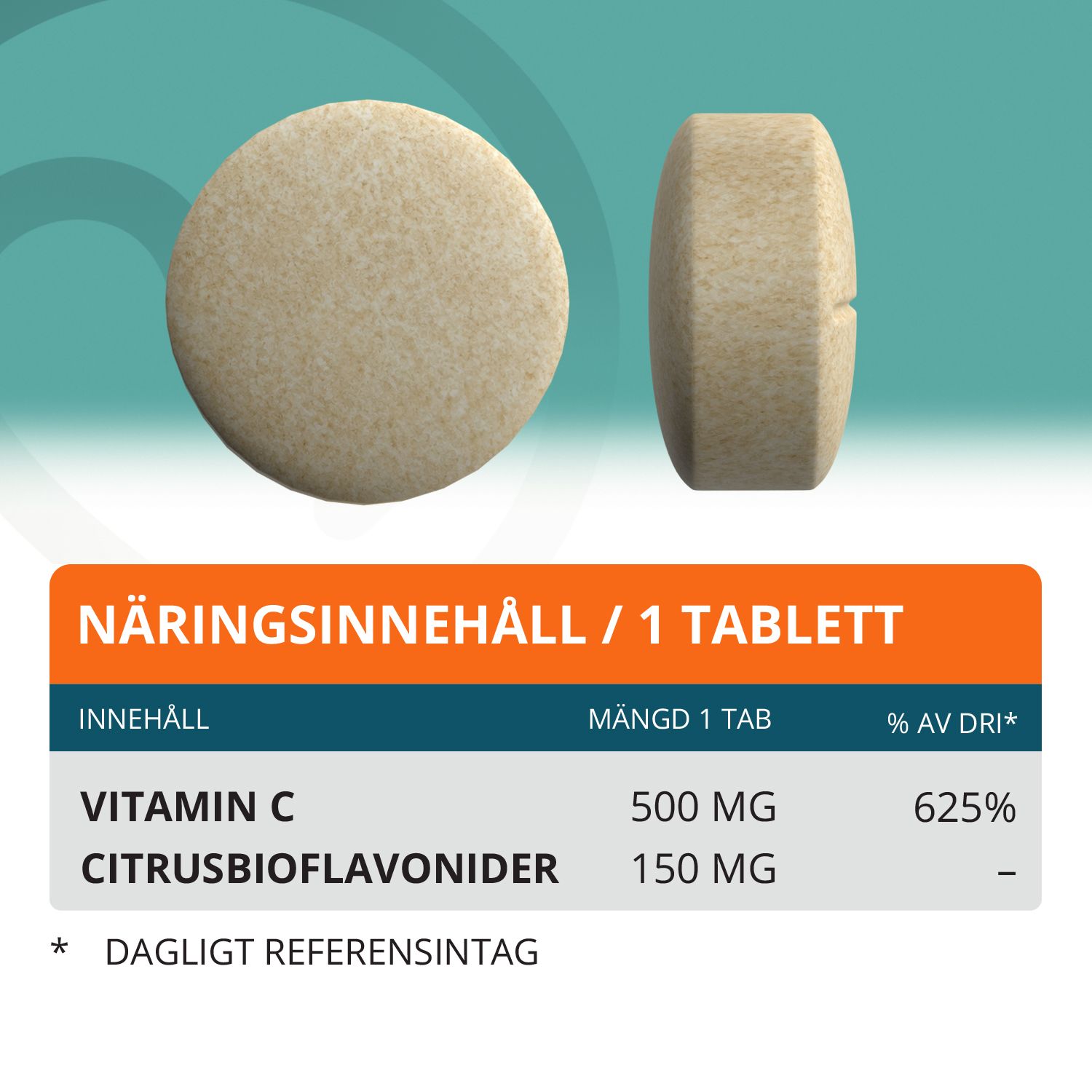 Topformula | Vitamin C + Bioflavonoider | 100 tabletter