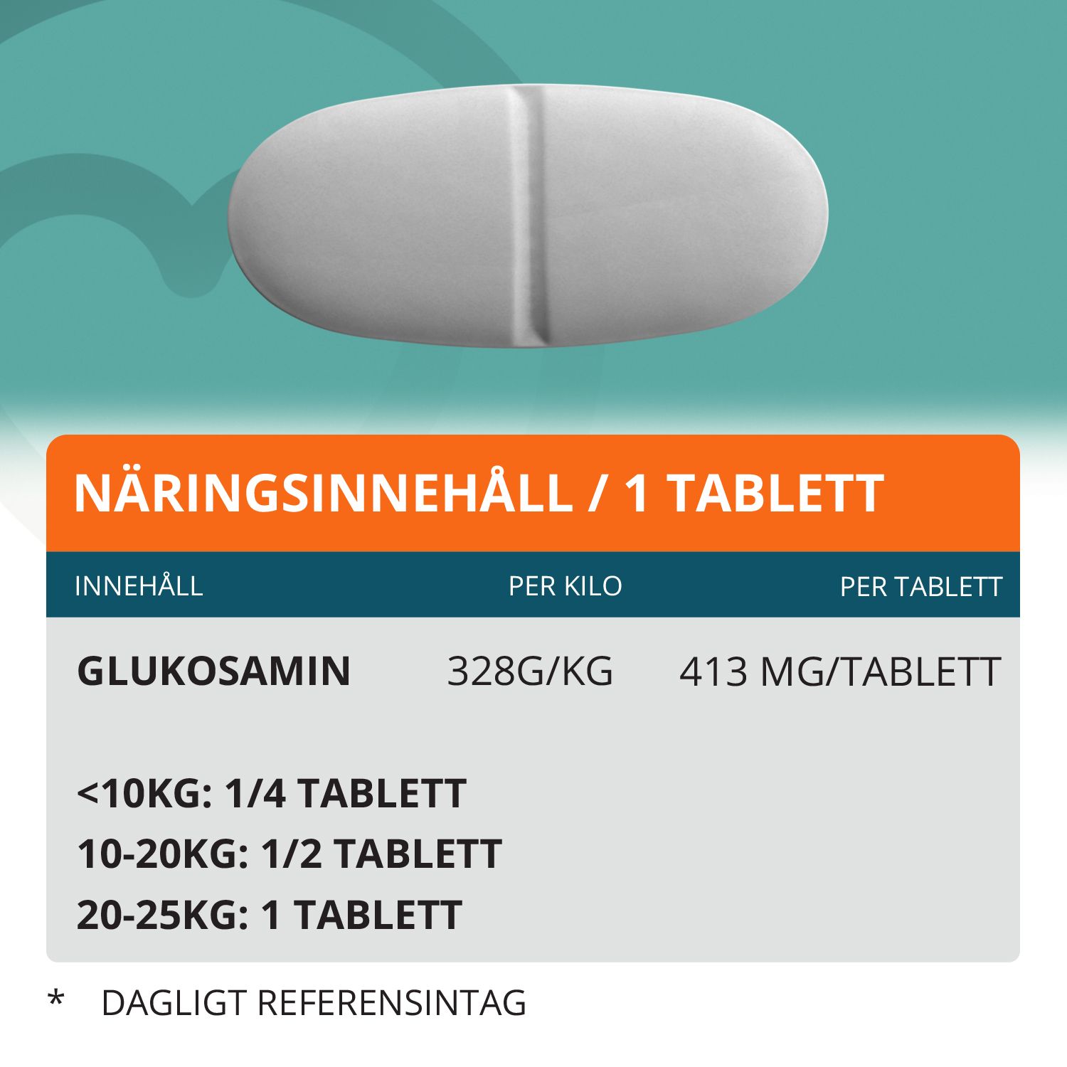 Topformula | Glukosamin | 100 tabletter