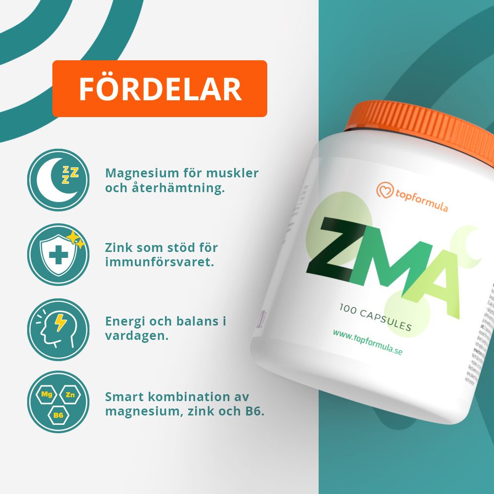Topformula | ZMA | 100 kapslar