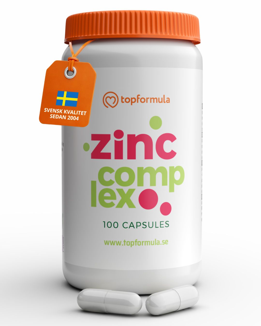 Topformula | Zink Complex | 25 mg | 100 kapslar