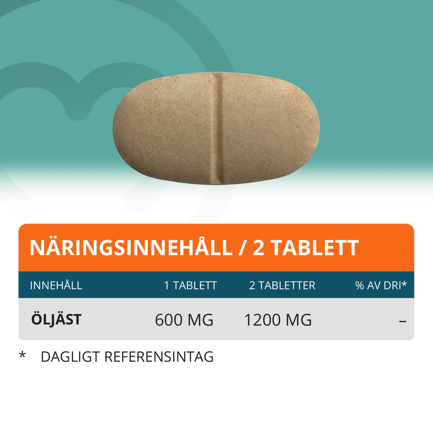 Topformula | Öljäst | 180 tabletter