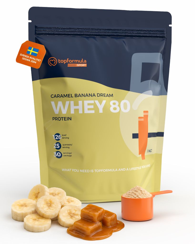 Topformula Sport | Whey 80% Protein Banankola - 1000g