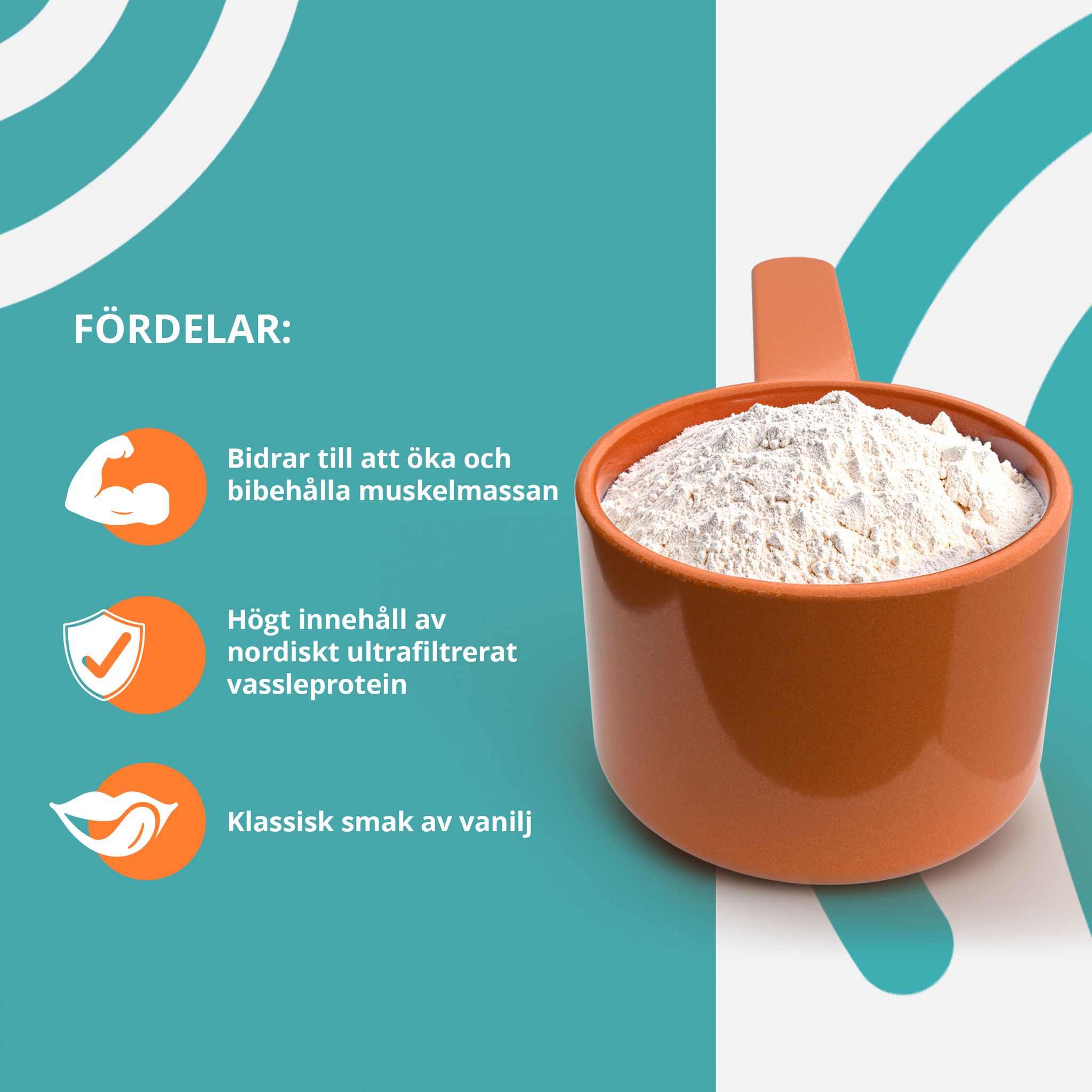 Topformula Sport | Whey 80% Protein Vanilj - 1000g