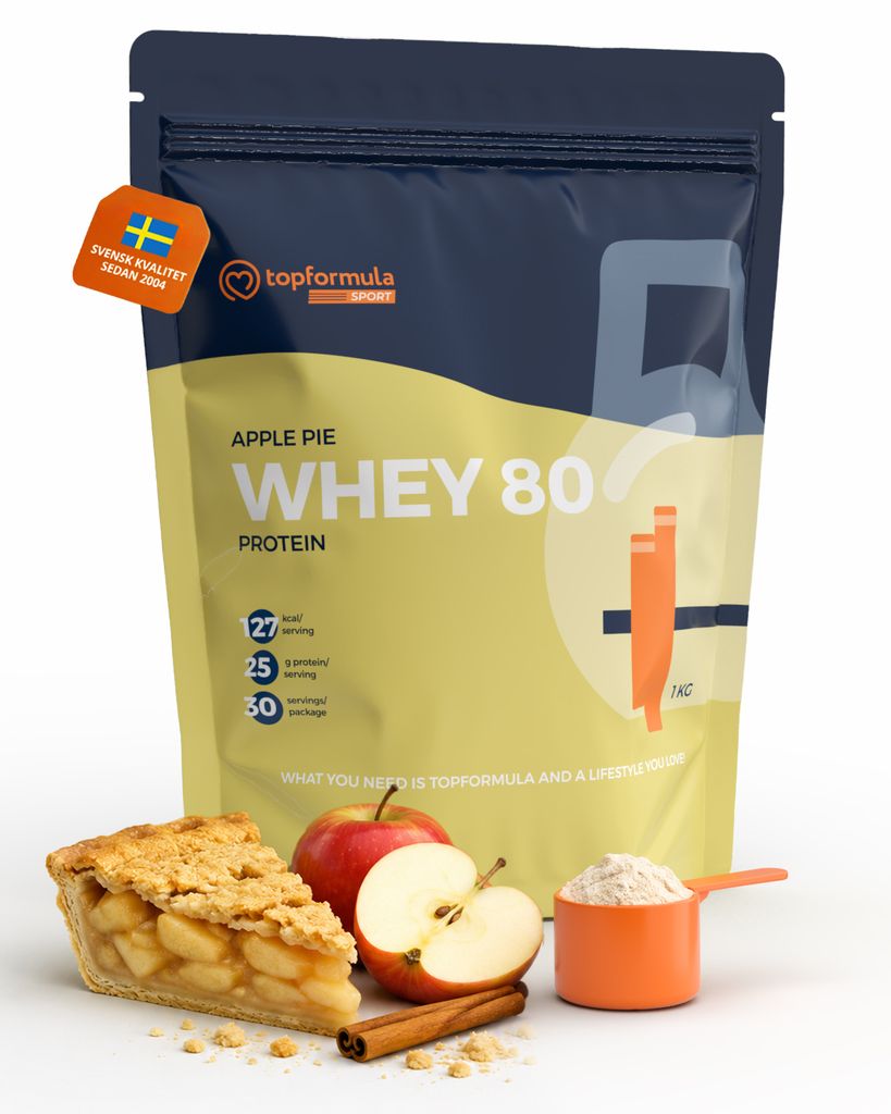 Topformula Sport | Whey 80% Protein Äppelpaj - 1000g