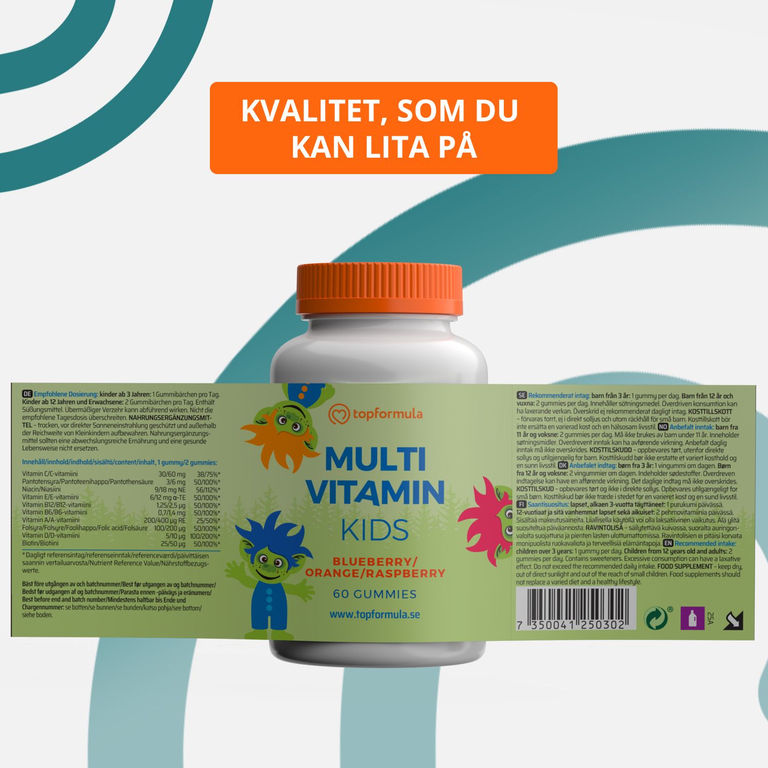 Topformula Kids | Multivitamin Gummies | 60 st