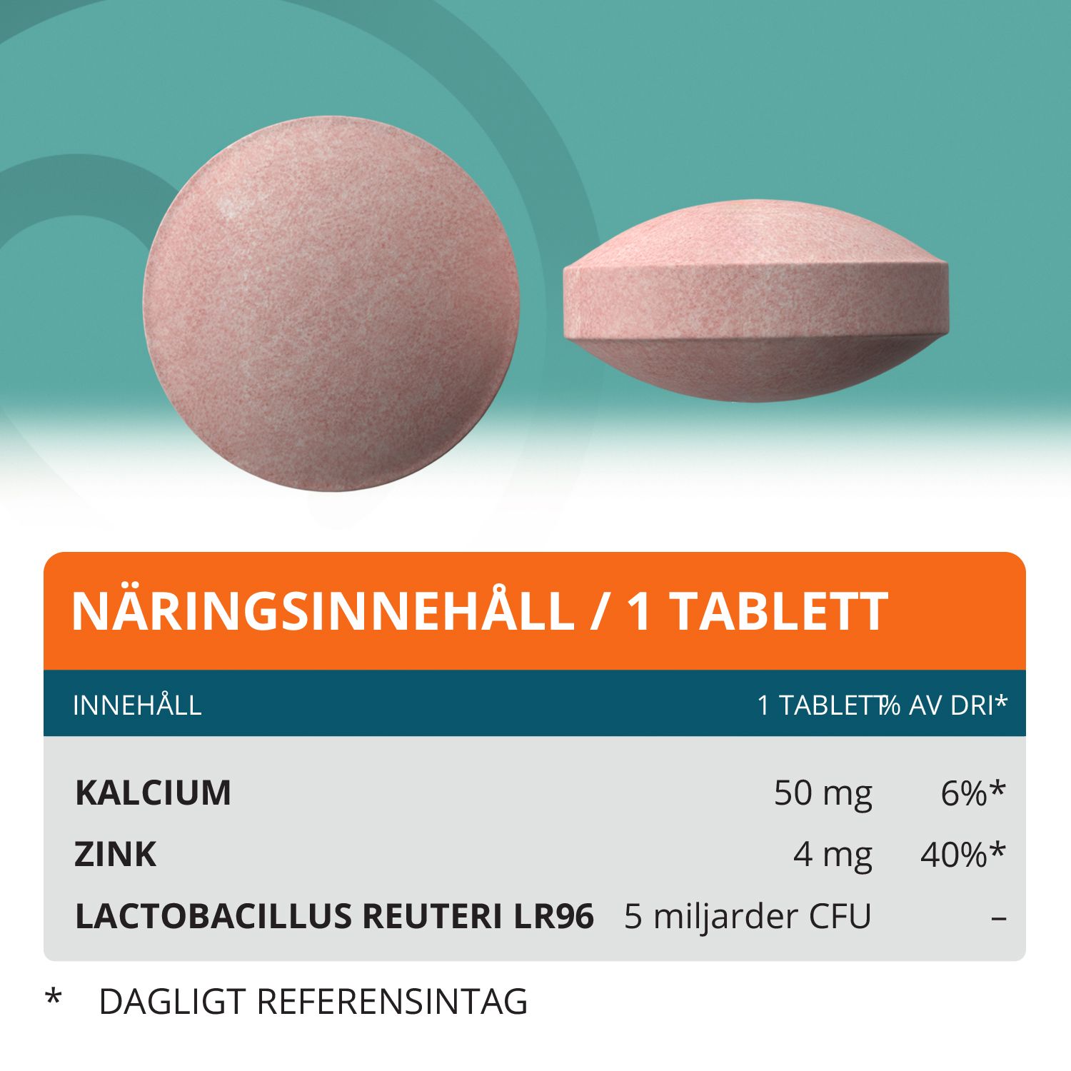 Topformula | Lactobacillus Reuteri Tugg | 60 tabletter