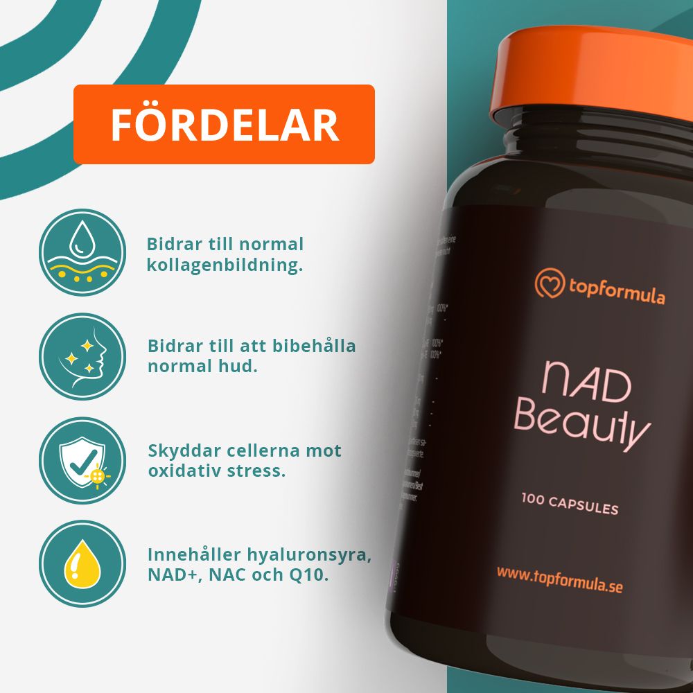 Topformula | NAD Beauty | 100 kapslar