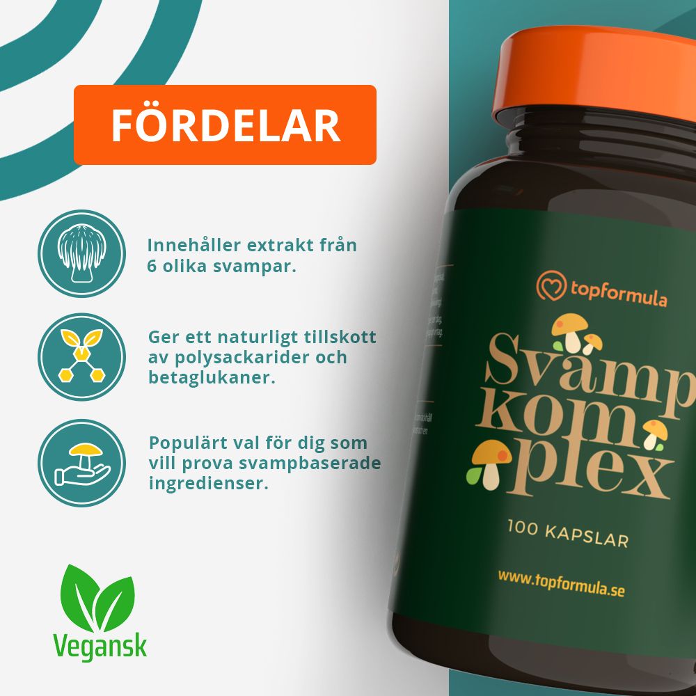 Topformula | Svampkomplex | 100 kapslar