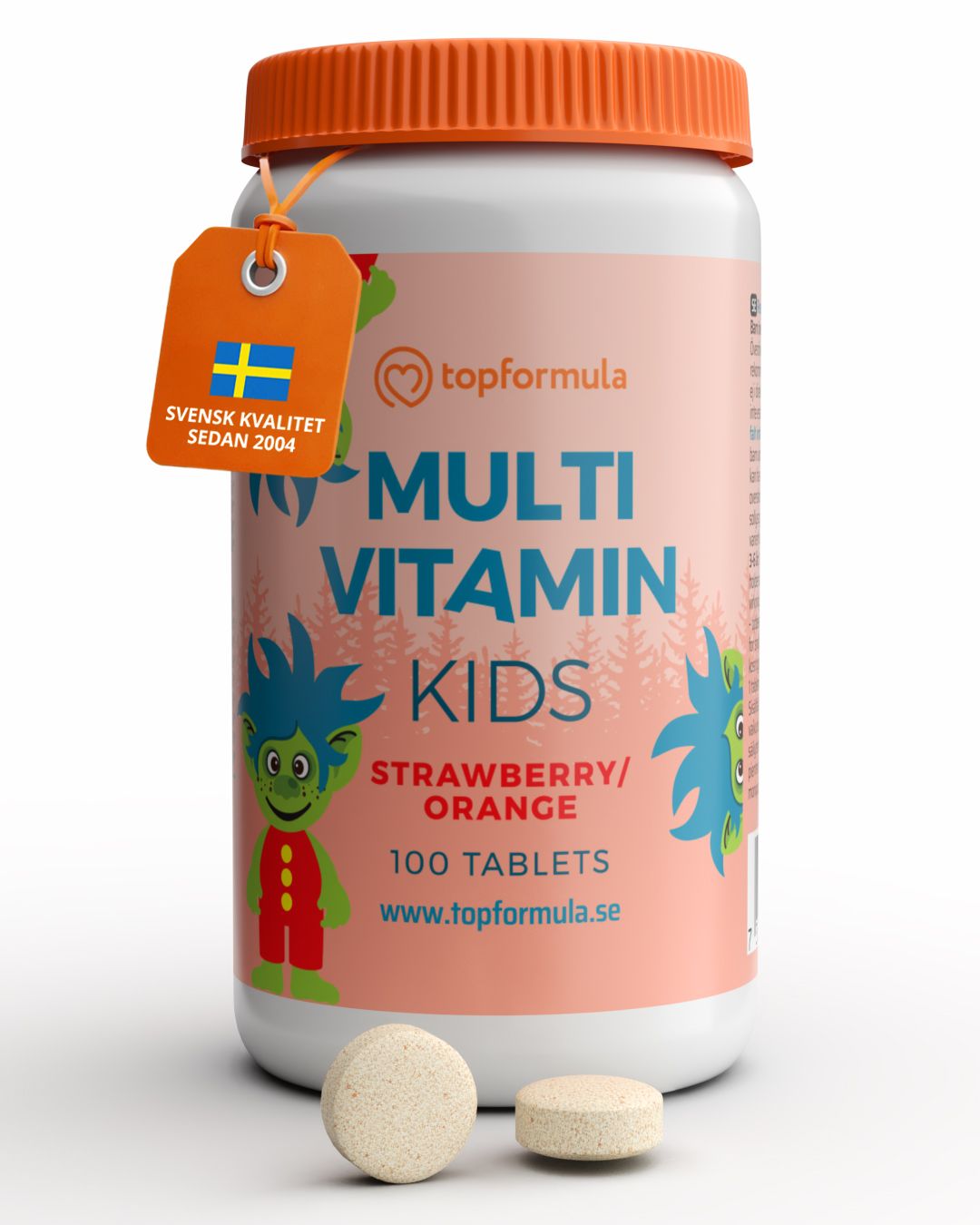 Topformula Kids | Multivitamin Tuggtablett | 100 tabletter