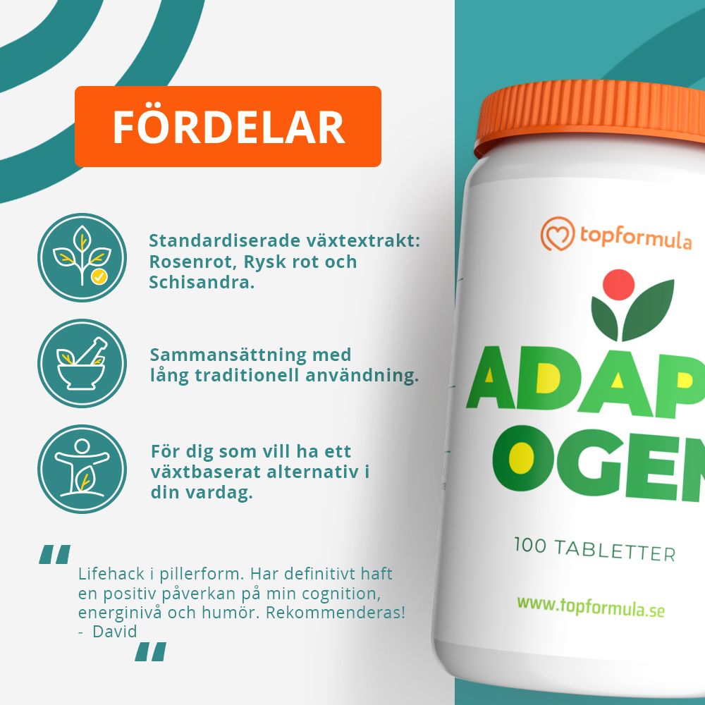 Topformula | Adaptogen | 100 tabletter