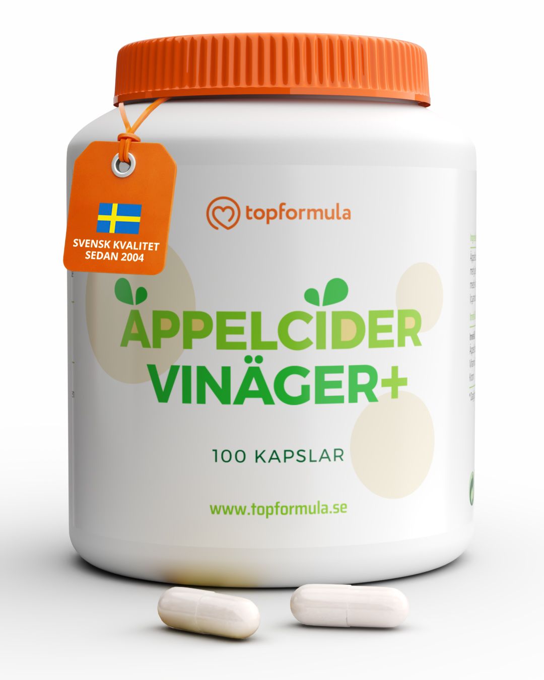 Topformula | Äppelcidervinäger Plus | 100 kapslar