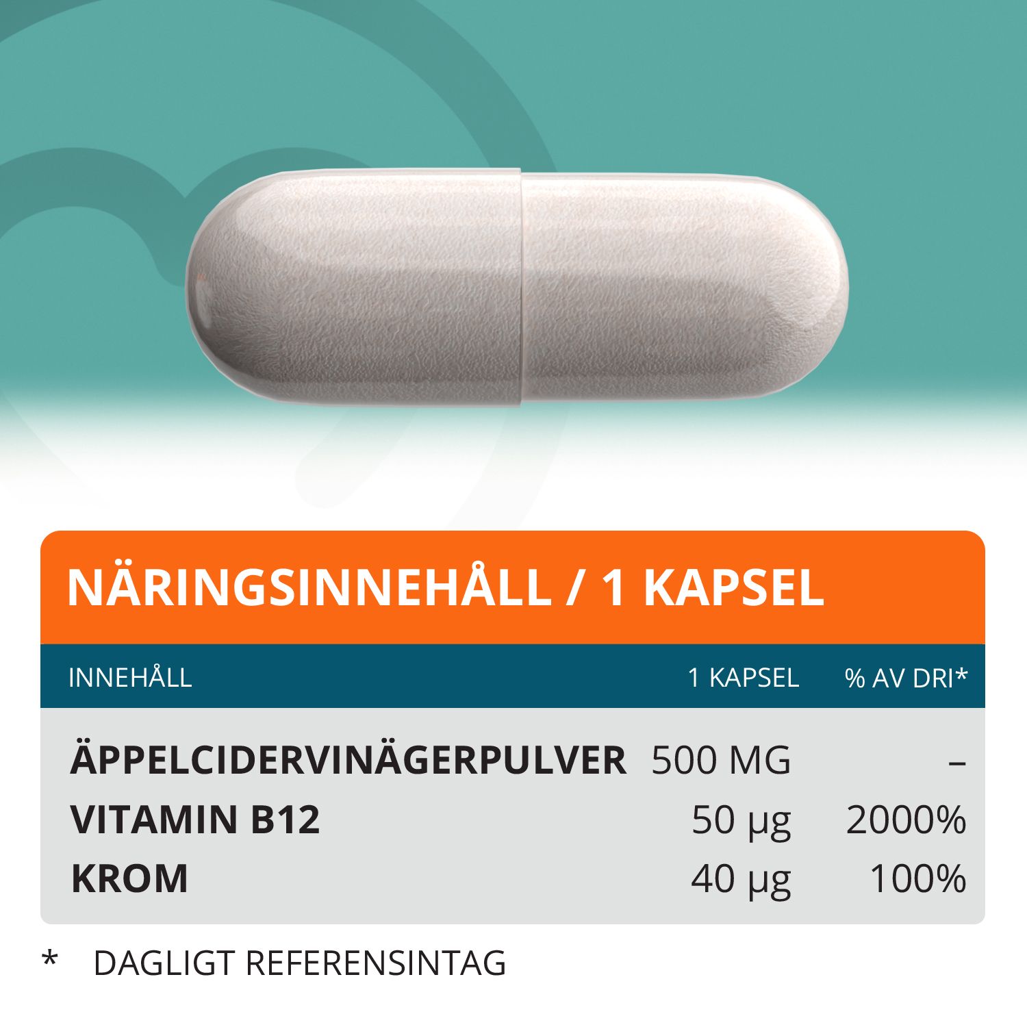 Topformula | Äppelcidervinäger Plus | 100 kapslar