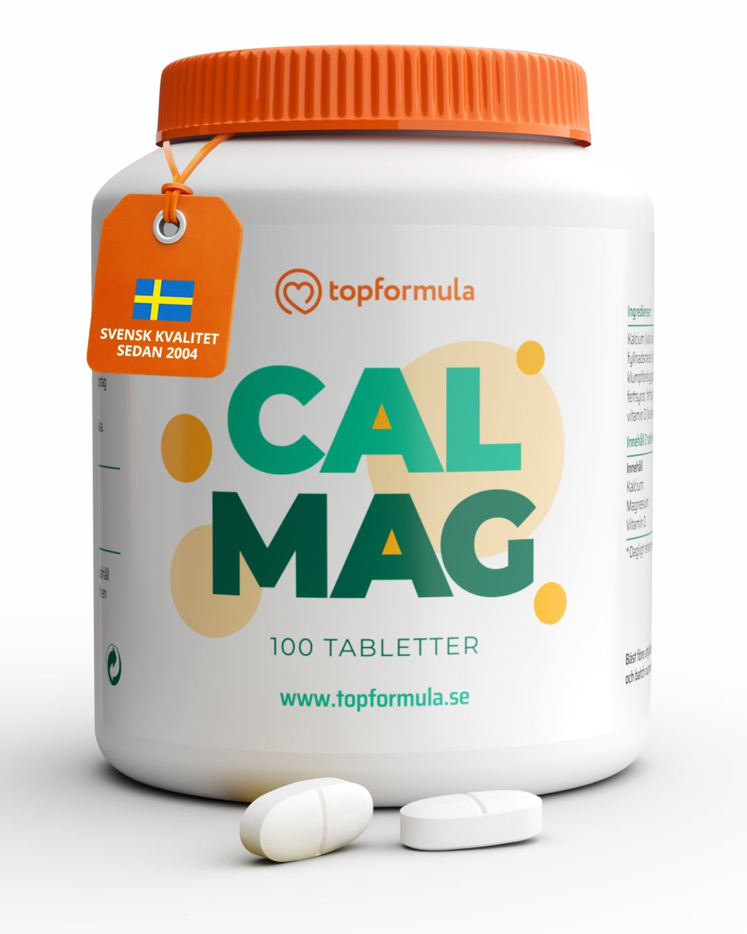 Topformula | Cal-Mag | 100 tabletter