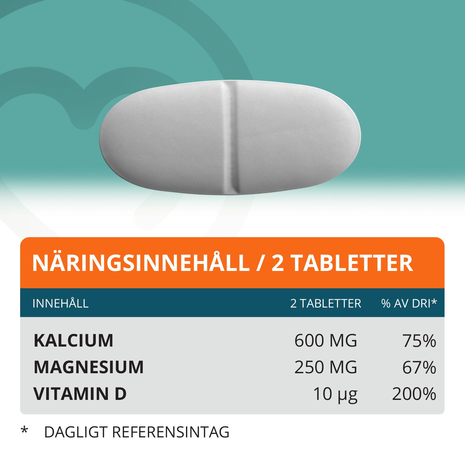 Topformula | Cal-Mag | 100 tabletter