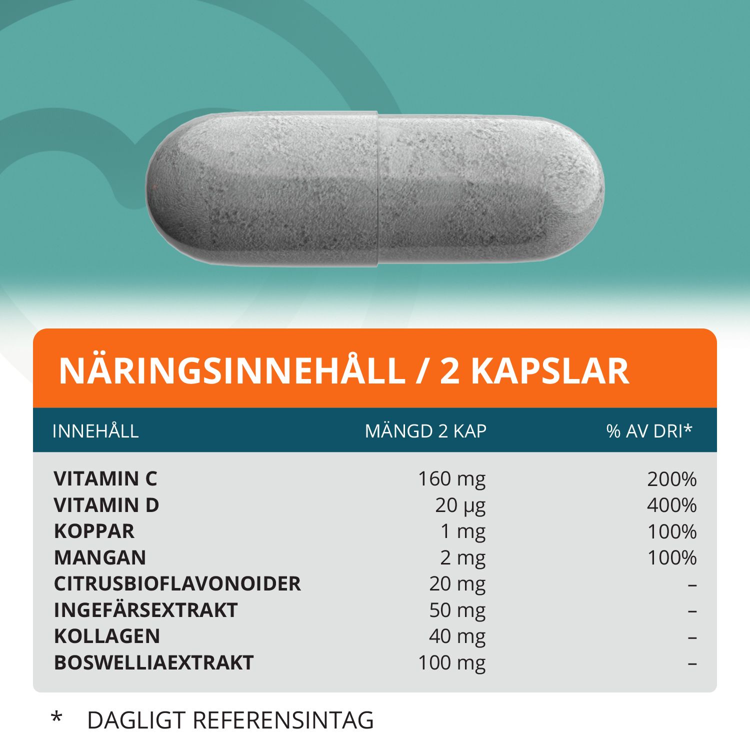 Topformula | Collagen Move | 100 kapslar