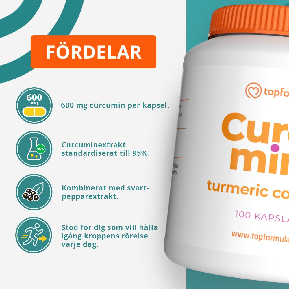 Topformula | Curcumin Turmeric Complex | 100 kapslar