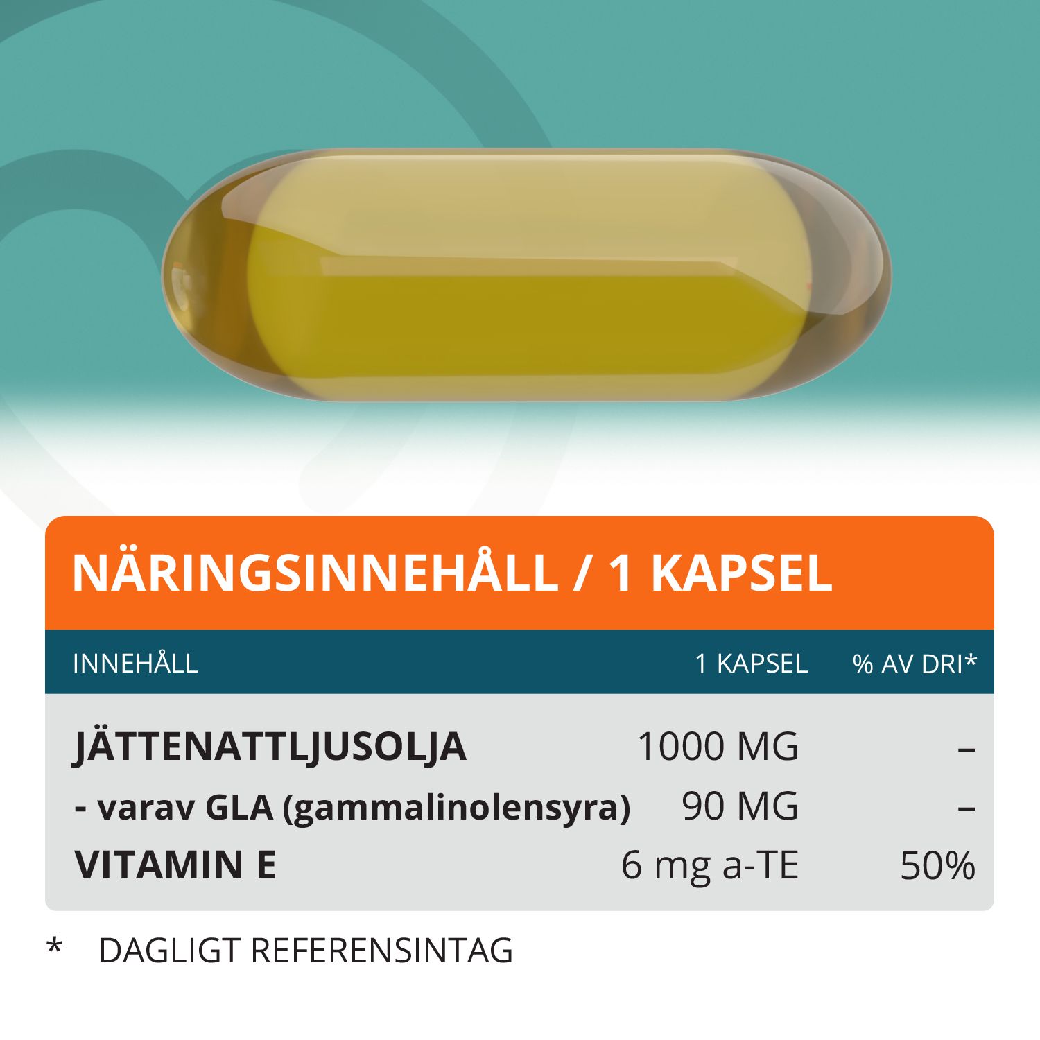 Topformula | Evening Primerose Oil GLA | 1000 mg | 90 kapslar