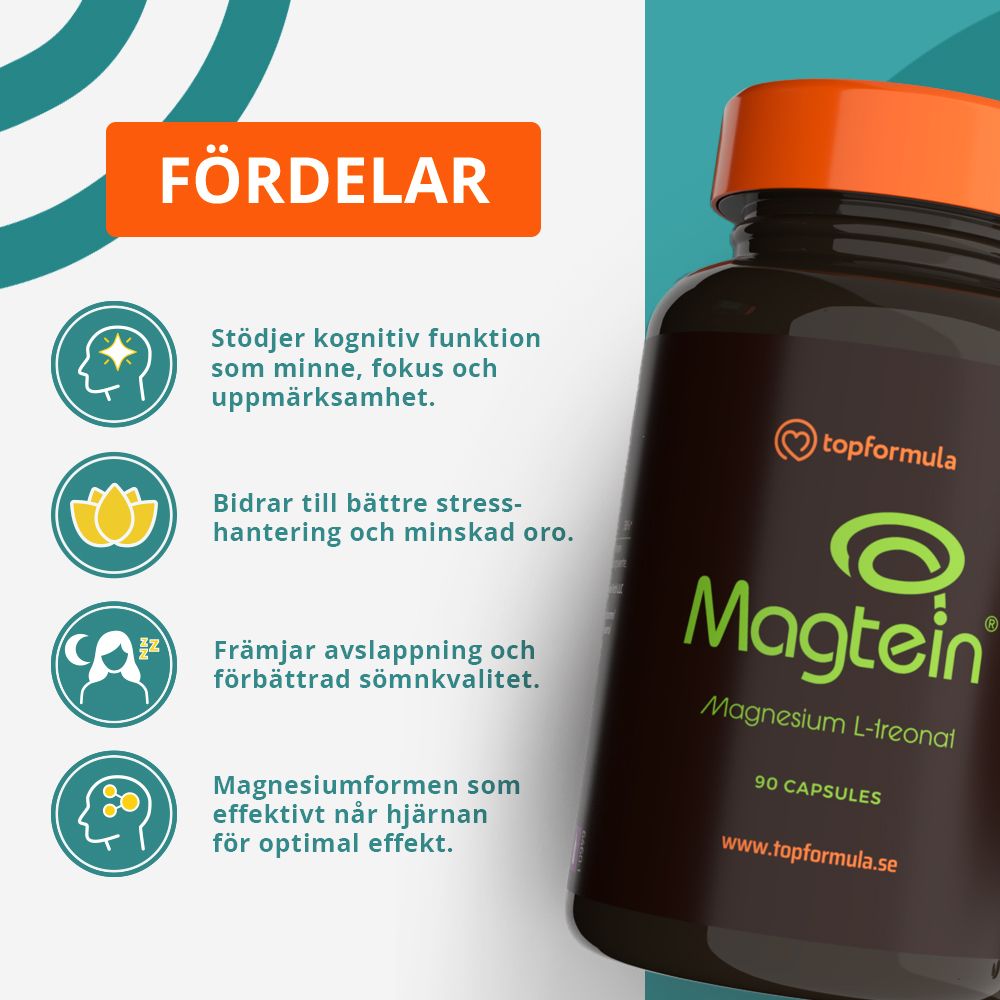 Topformula | Magtein® | 90 kapslar