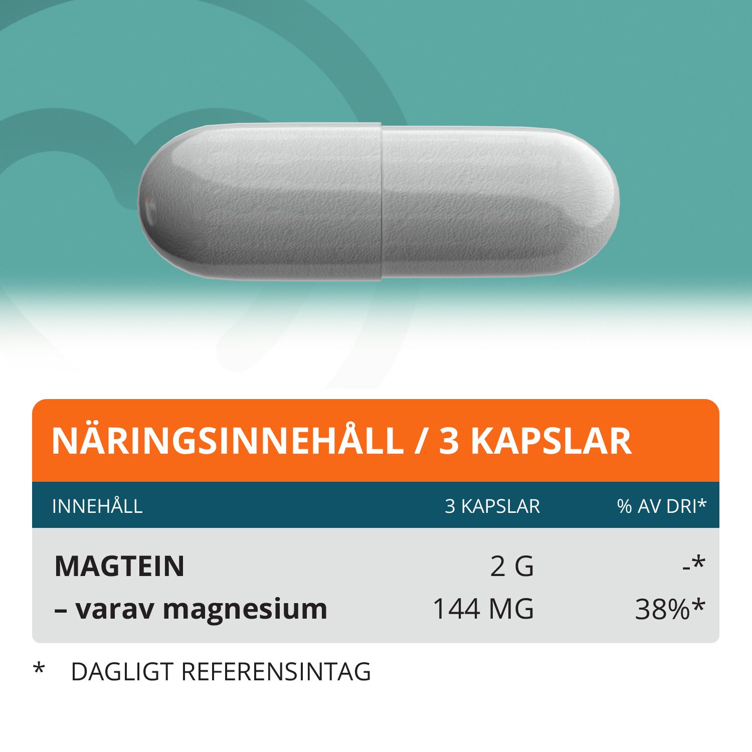 Topformula | Magtein® | 90 kapslar