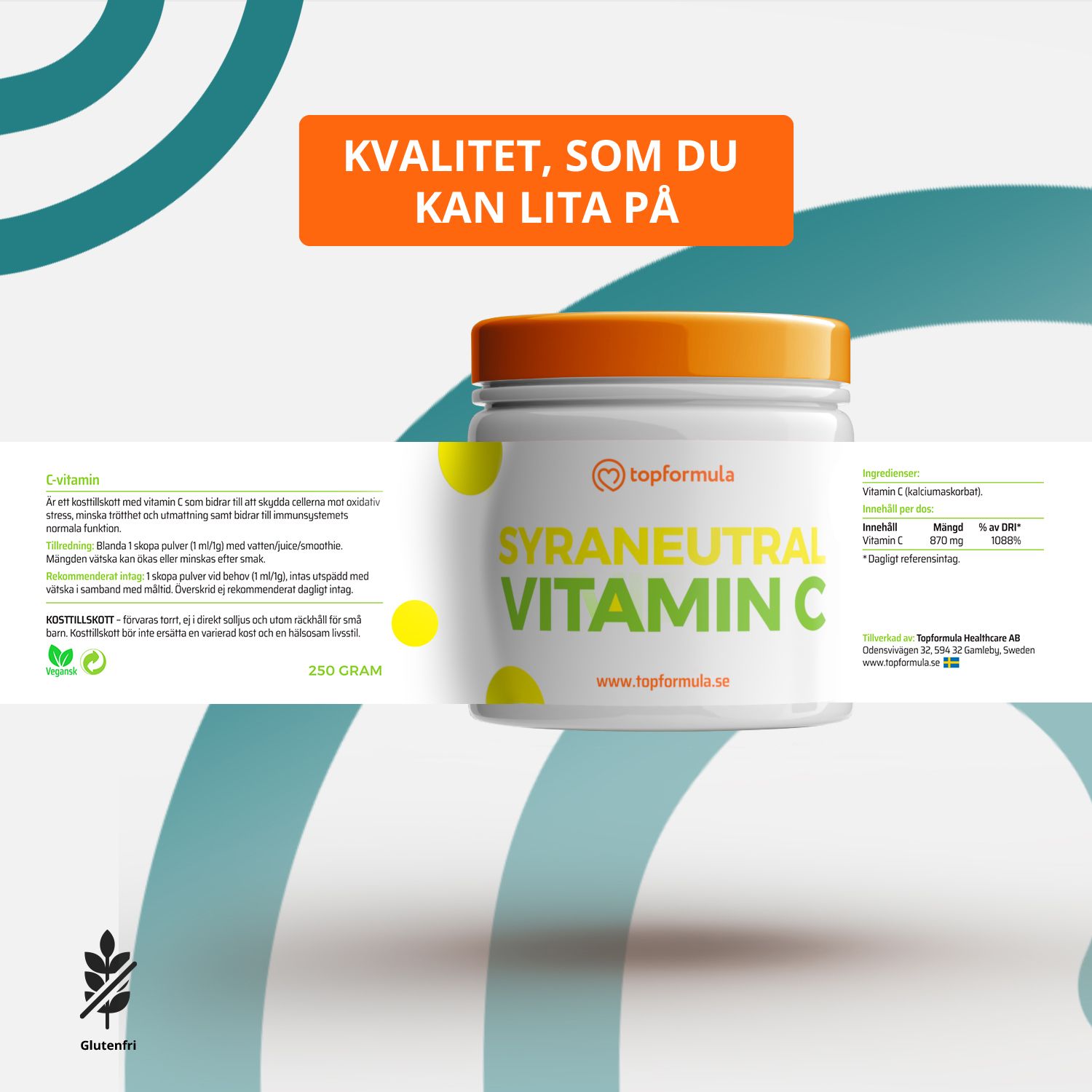 Topformula | Vitamin C Syraneutral | 870 mg
