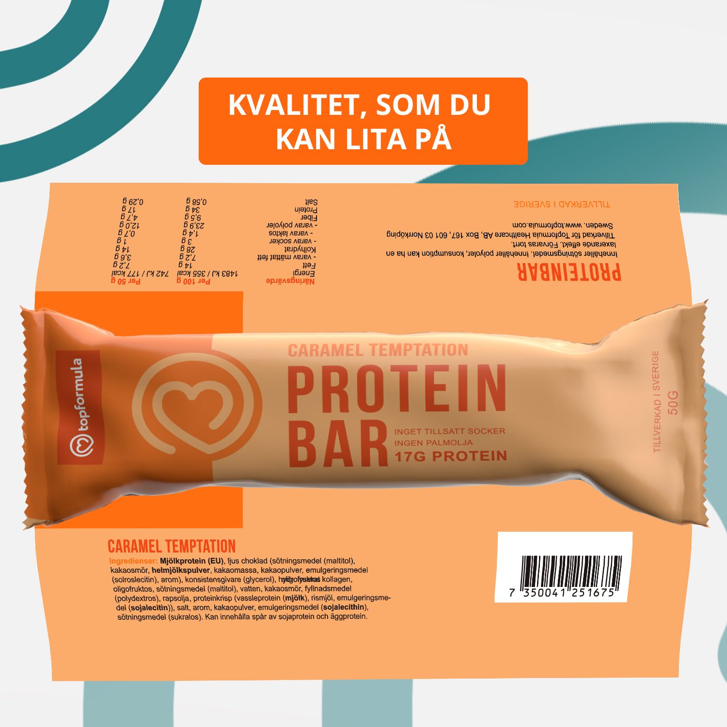Topformula | Proteinbar - Caramel temptation