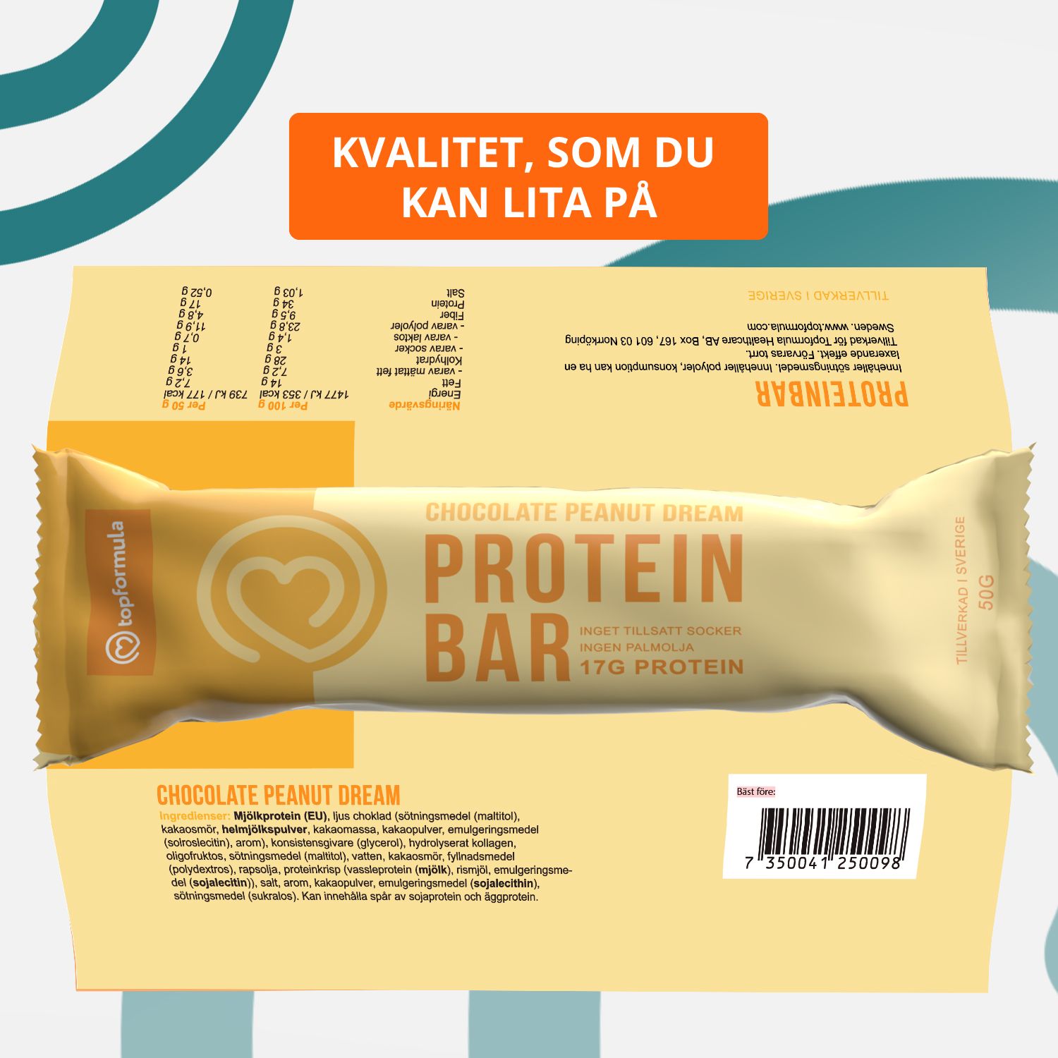 Topformula | Proteinbar - Chocolate peanut dream