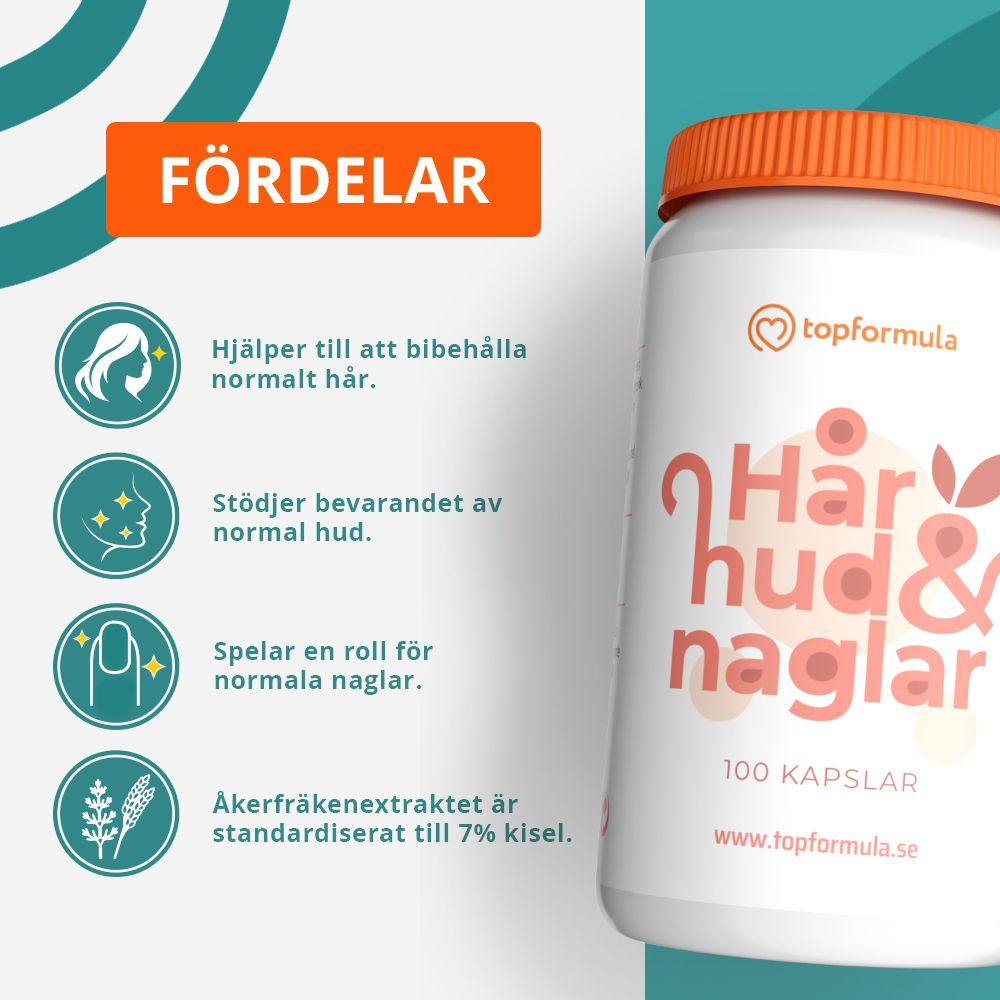 Topformula | Hår, hud och naglar | 100 kapslar