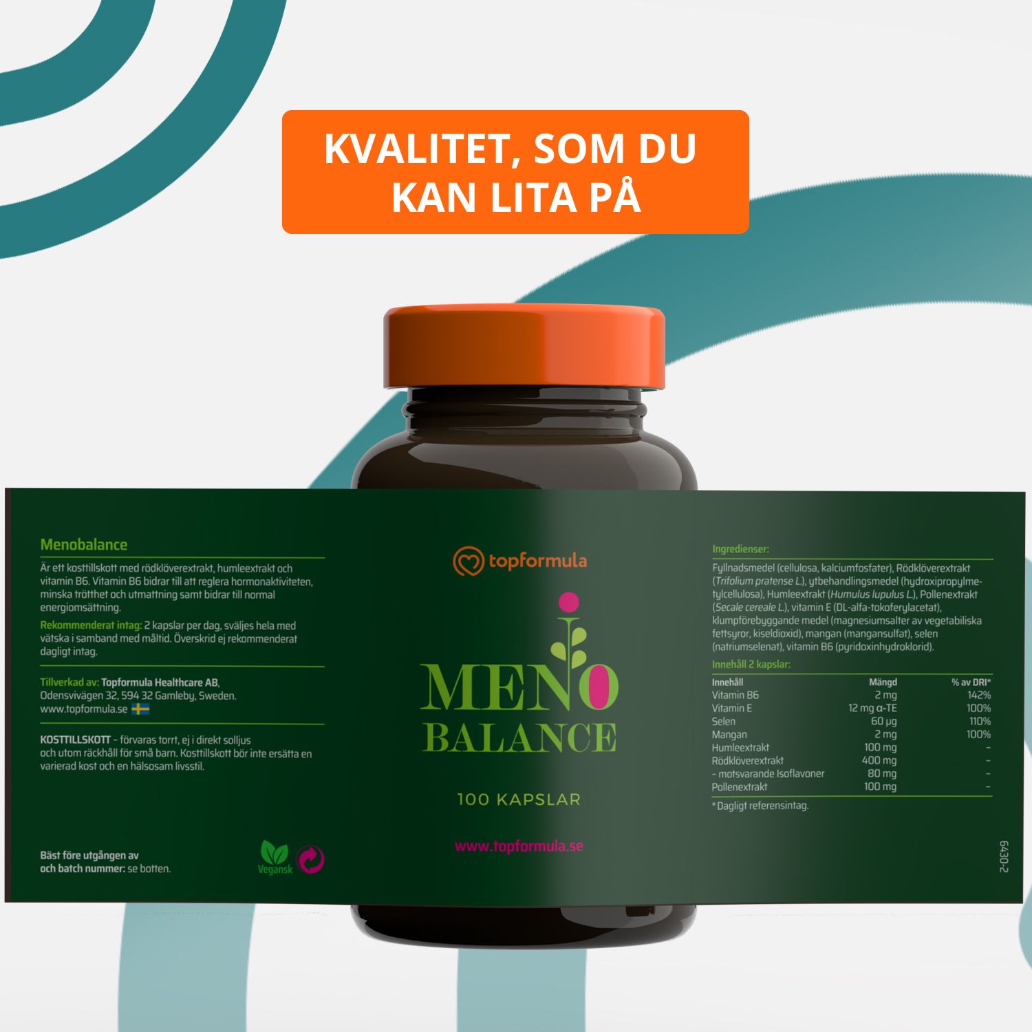 Topformula | Menobalance | 100 kapslar