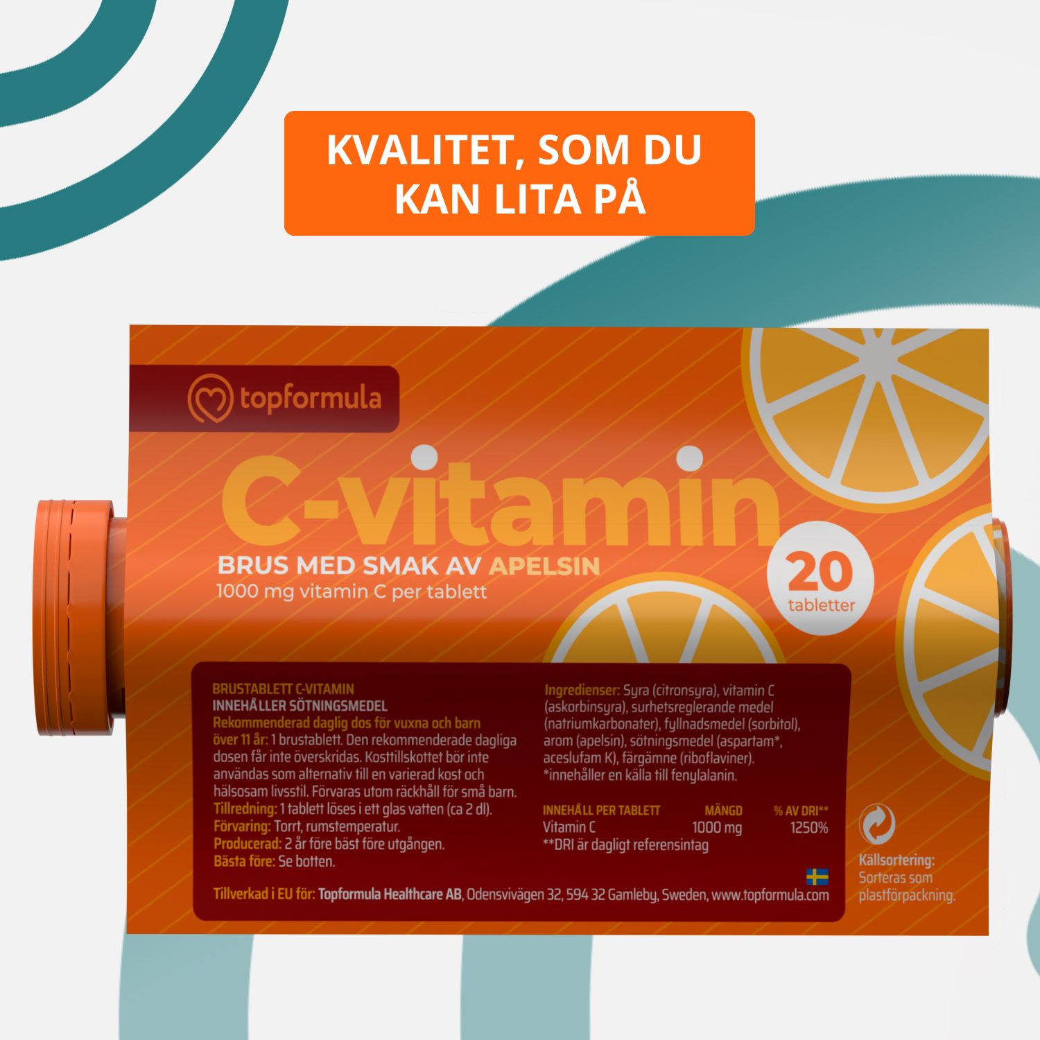 Topformula | C-vitamin Brus - Apelsin