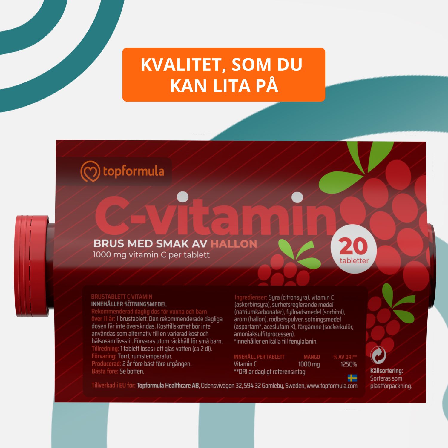 Topformula | C-vitamin Brus - Hallon