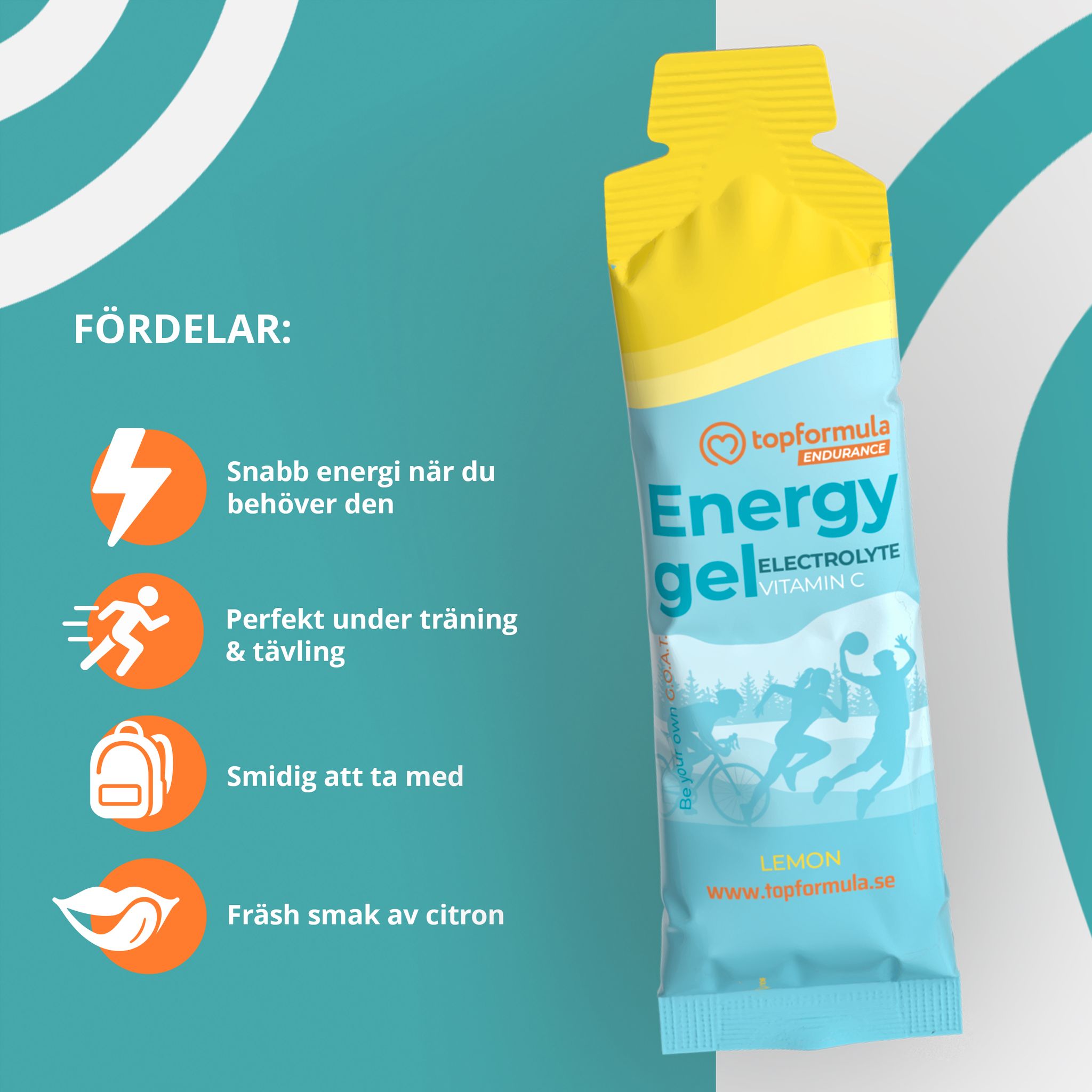 Topformula | Energy Gel Electrolyte Lemon | 50 g