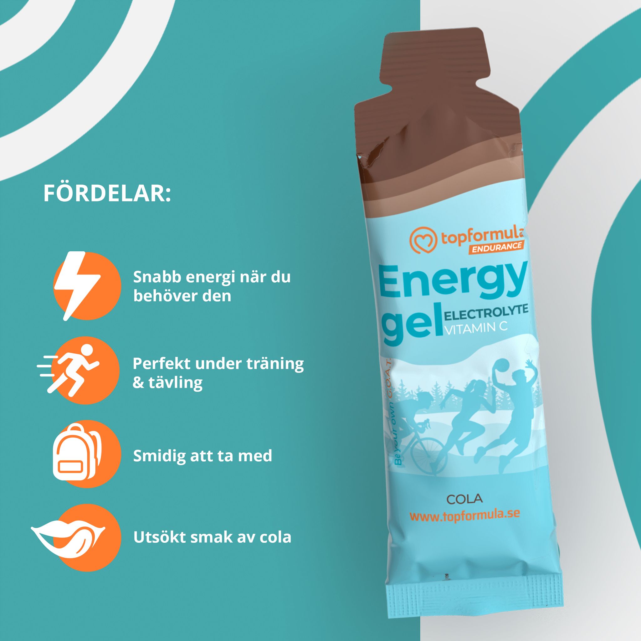 Topformula | Energy Gel Electrolyte Cola | 50 g