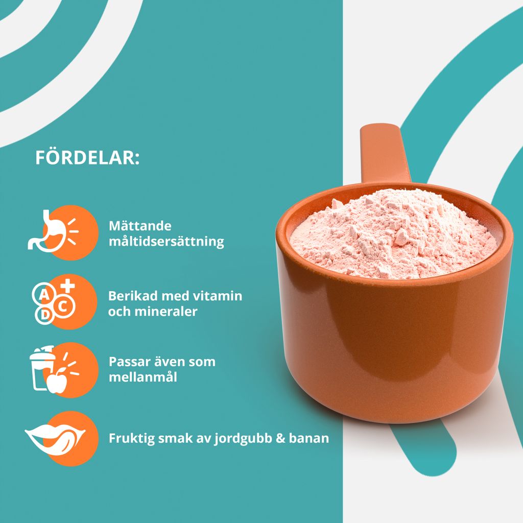 Topformula Sport | Diet Meal Jordgubb & Banan - 500g