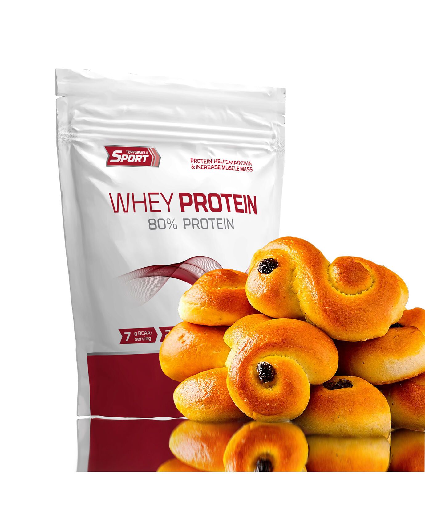Topformula Sport | Whey 80% Protein Lussebulle - 750g