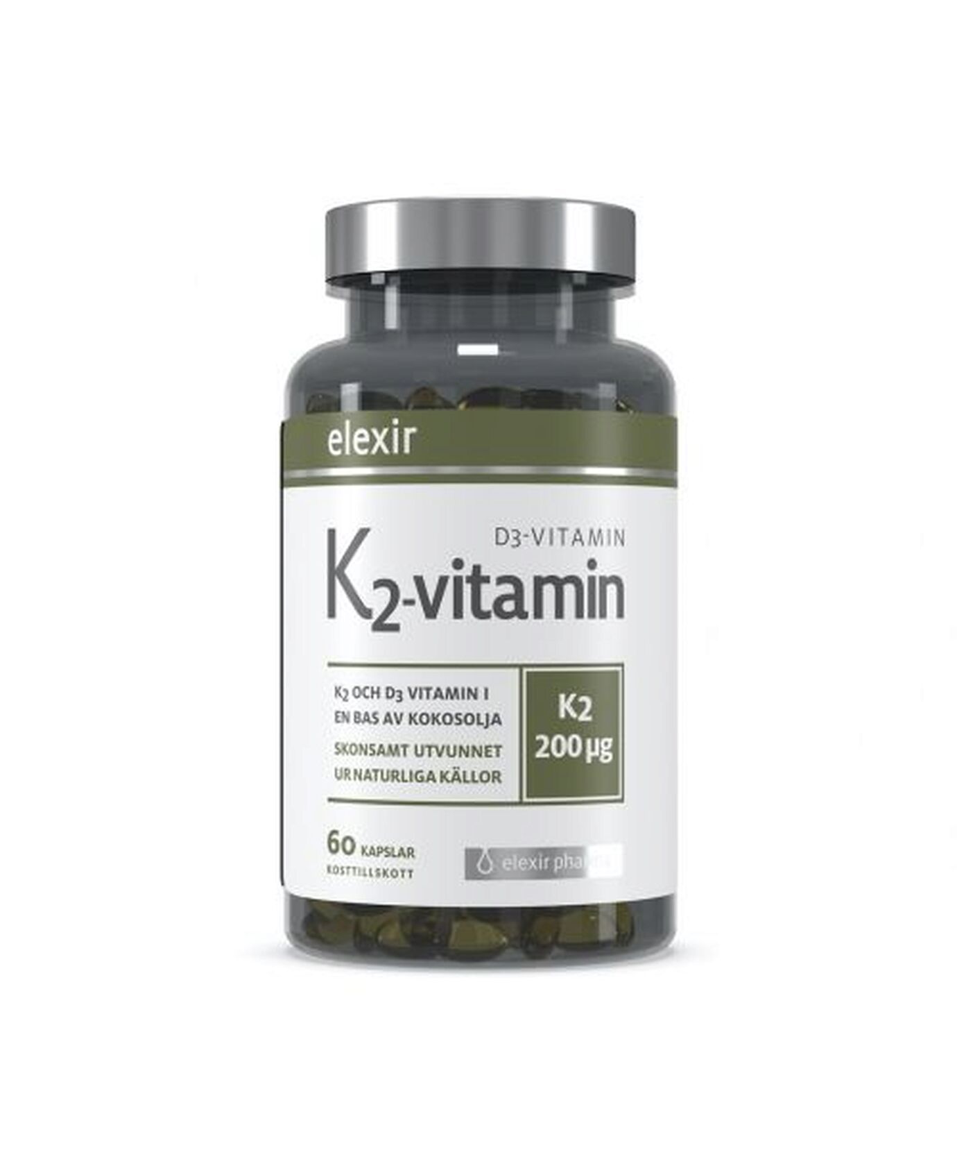Elexir Pharma | K2+D3 Vitamin 200 ug