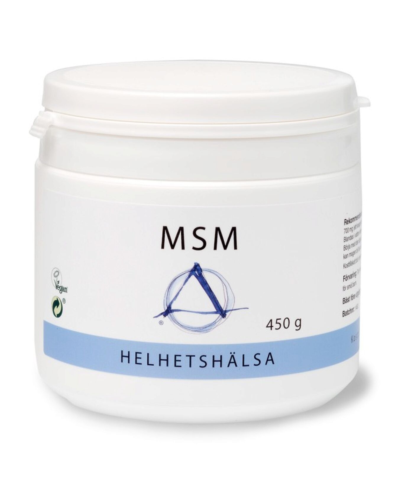 Helhetshälsa | MSM Pulver 450 g