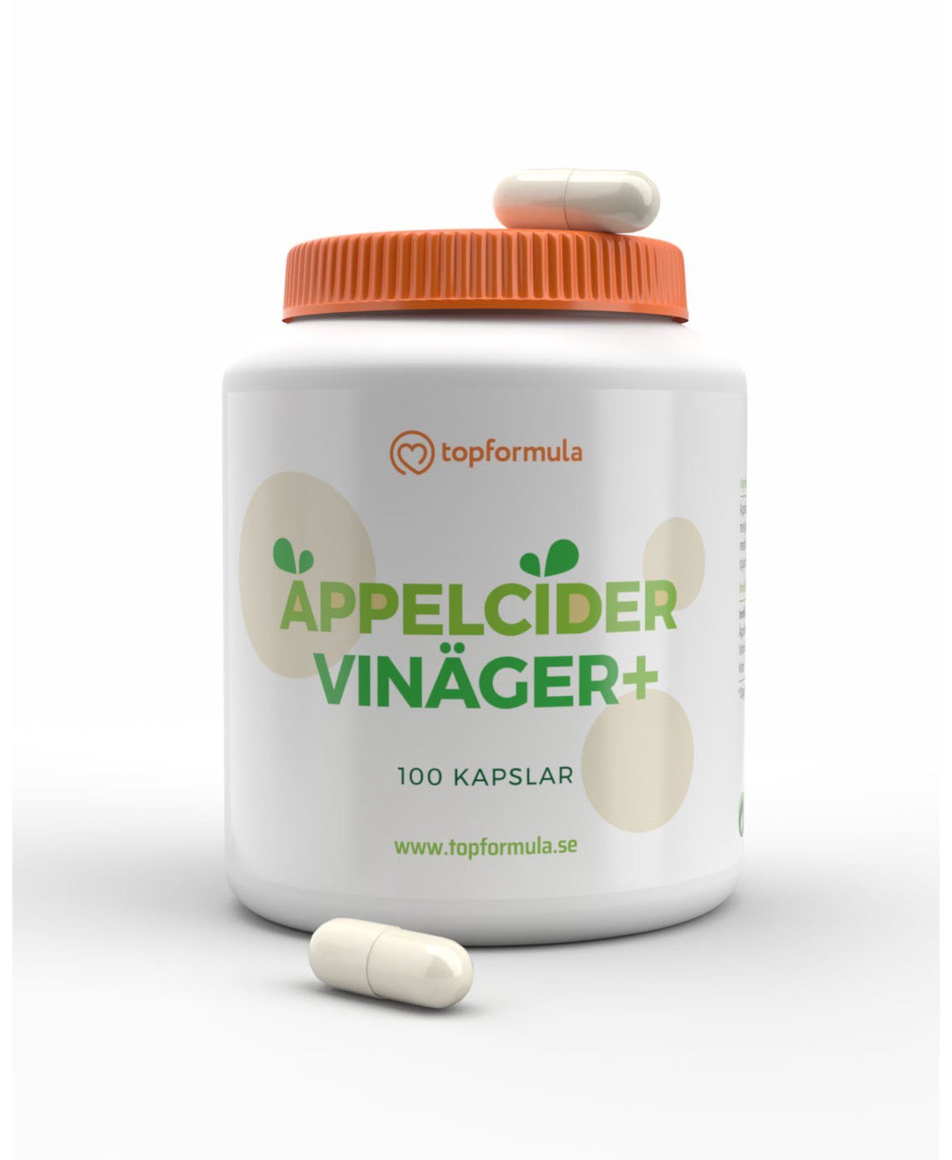 Topformula | Äppelcidervinäger Plus | 100 kapslar