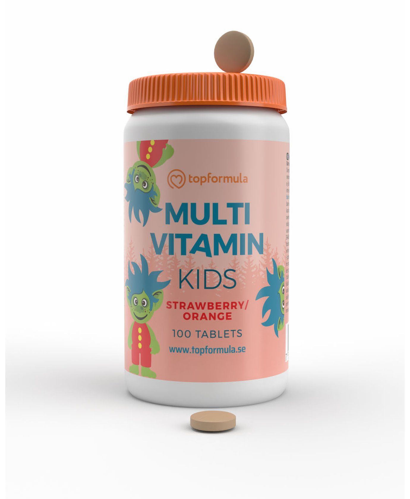 Topformula Kids | Multivitamin Tuggtablett | 100 tabletter