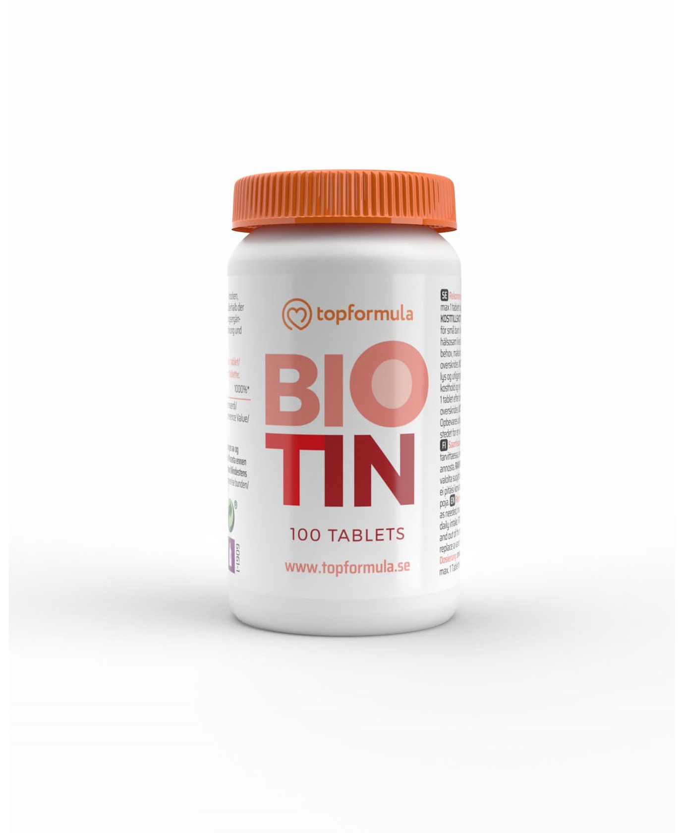 Topformula | Biotin | 100 tabletter