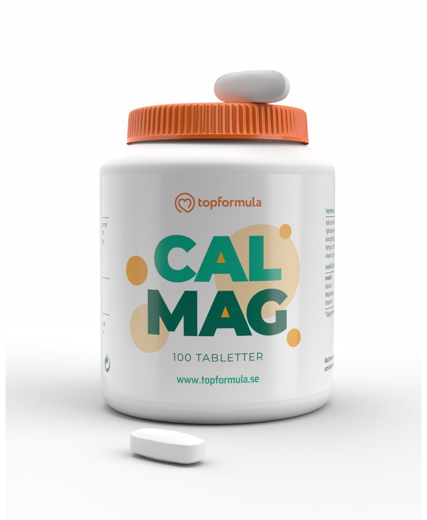Topformula | Cal-Mag | 100 tabletter