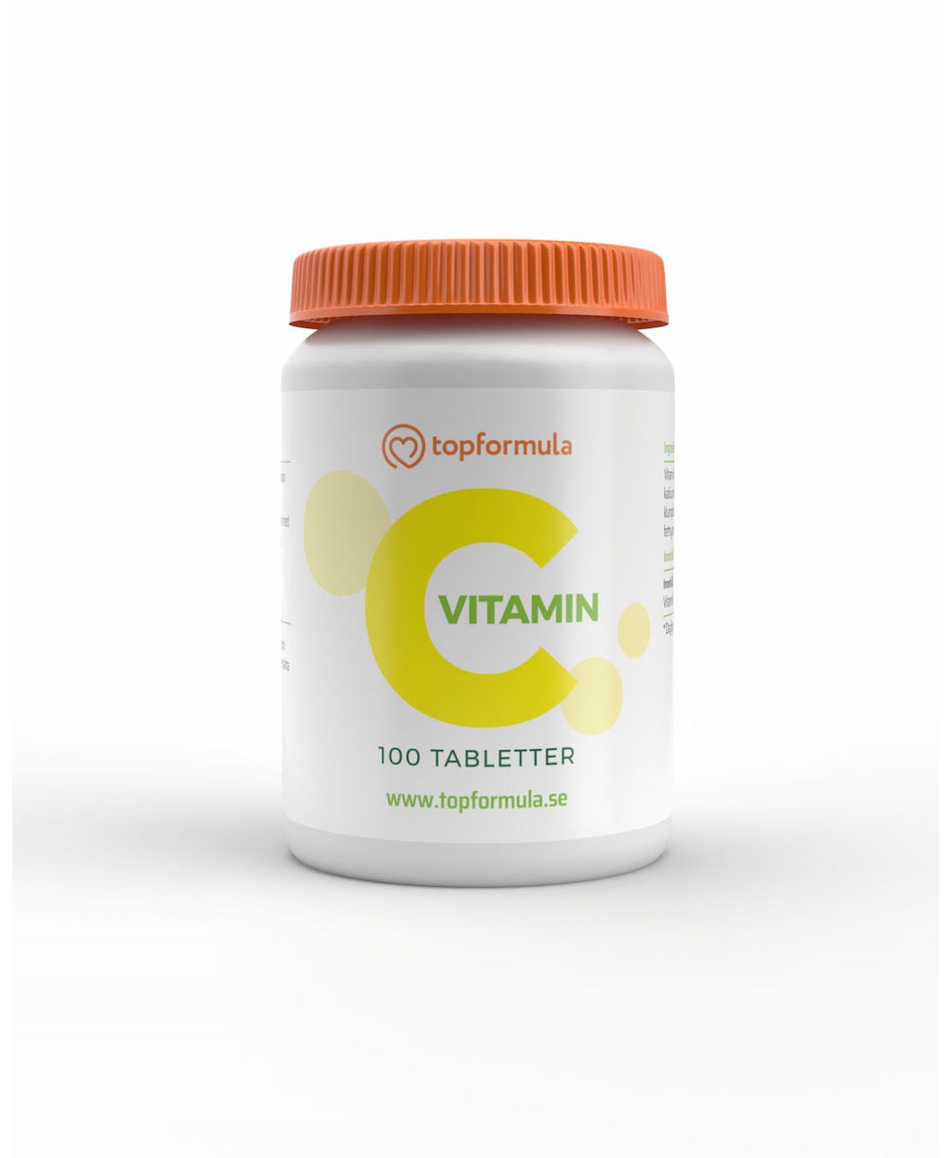 Topformula | Vitamin C | 500 mg | 100 tabletter