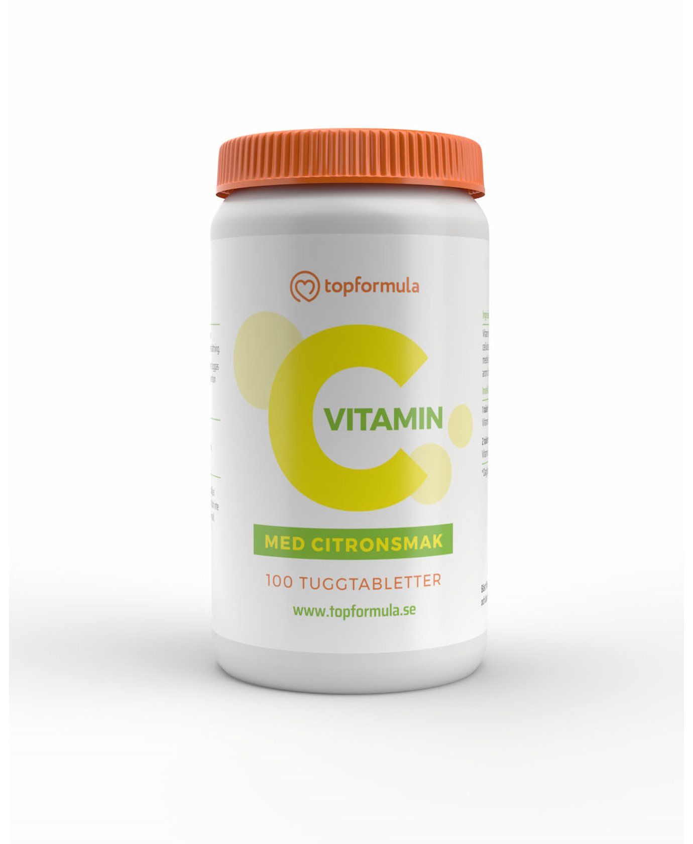 Topformula | Vitamin C Tugg | 500 mg | 100 tabletter