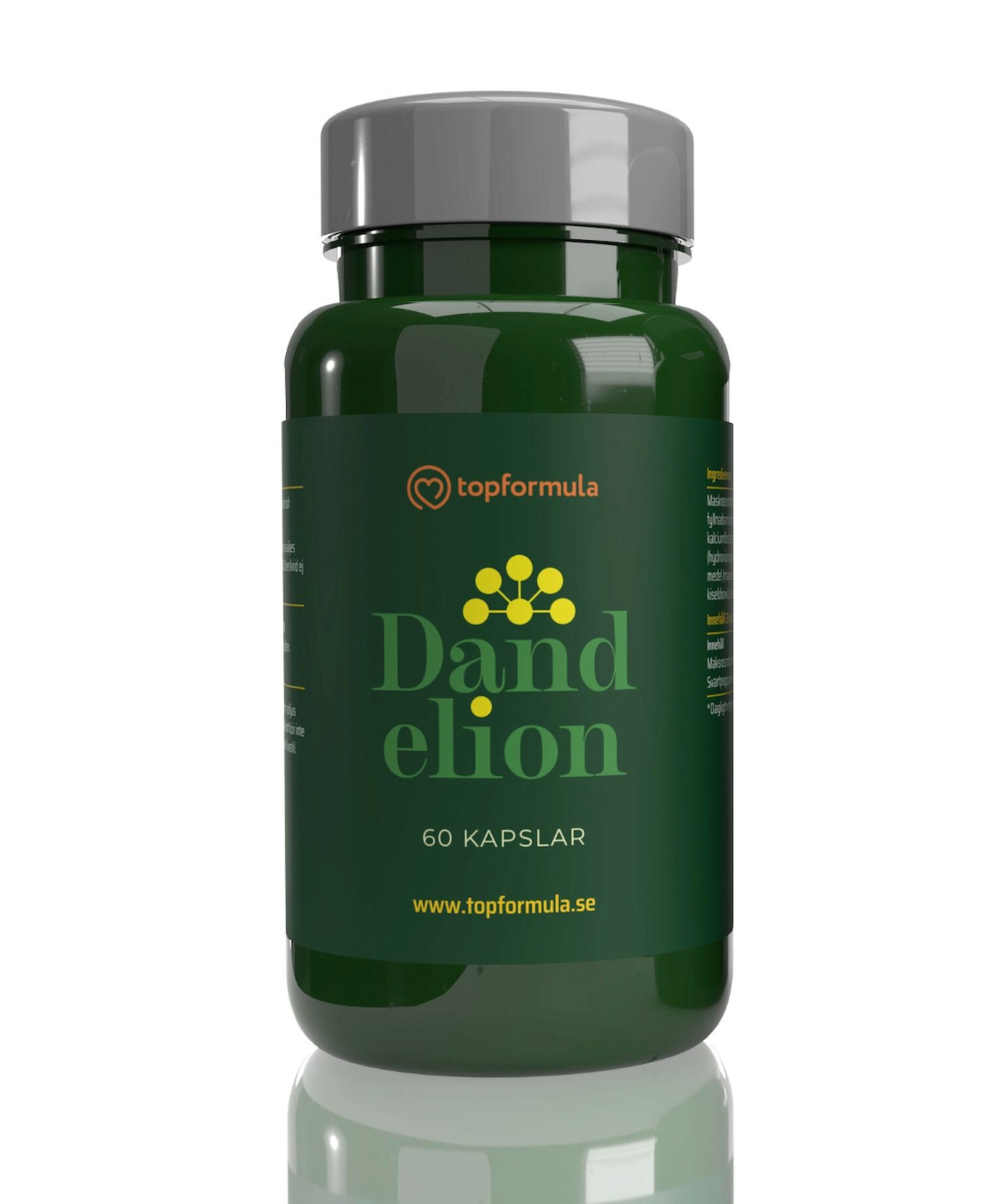 Topformula | Dandelion | Maskrosextrakt | 60 kapslar