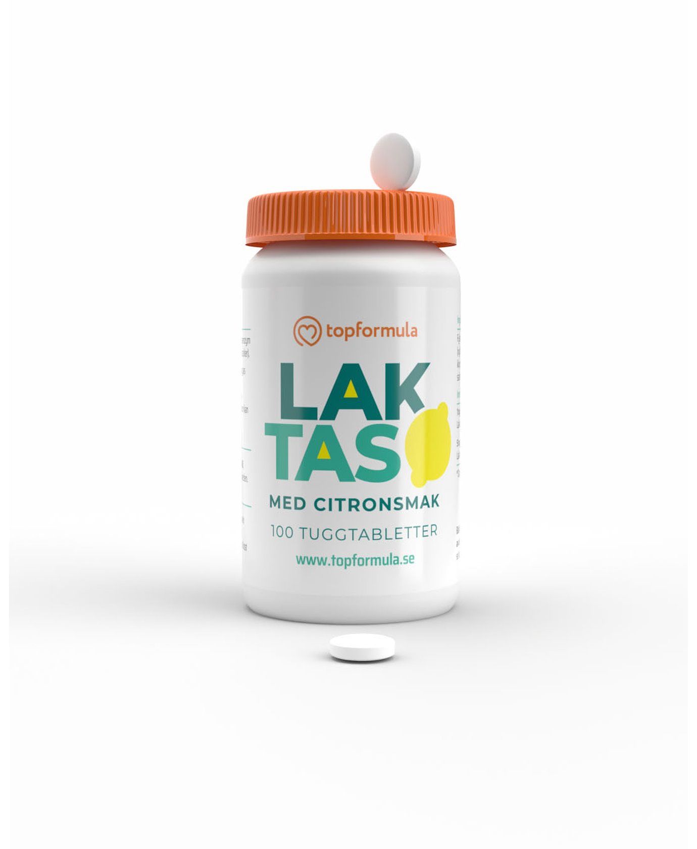 Topformula | Laktas Tugg | 5000 FCC | 100 tabletter